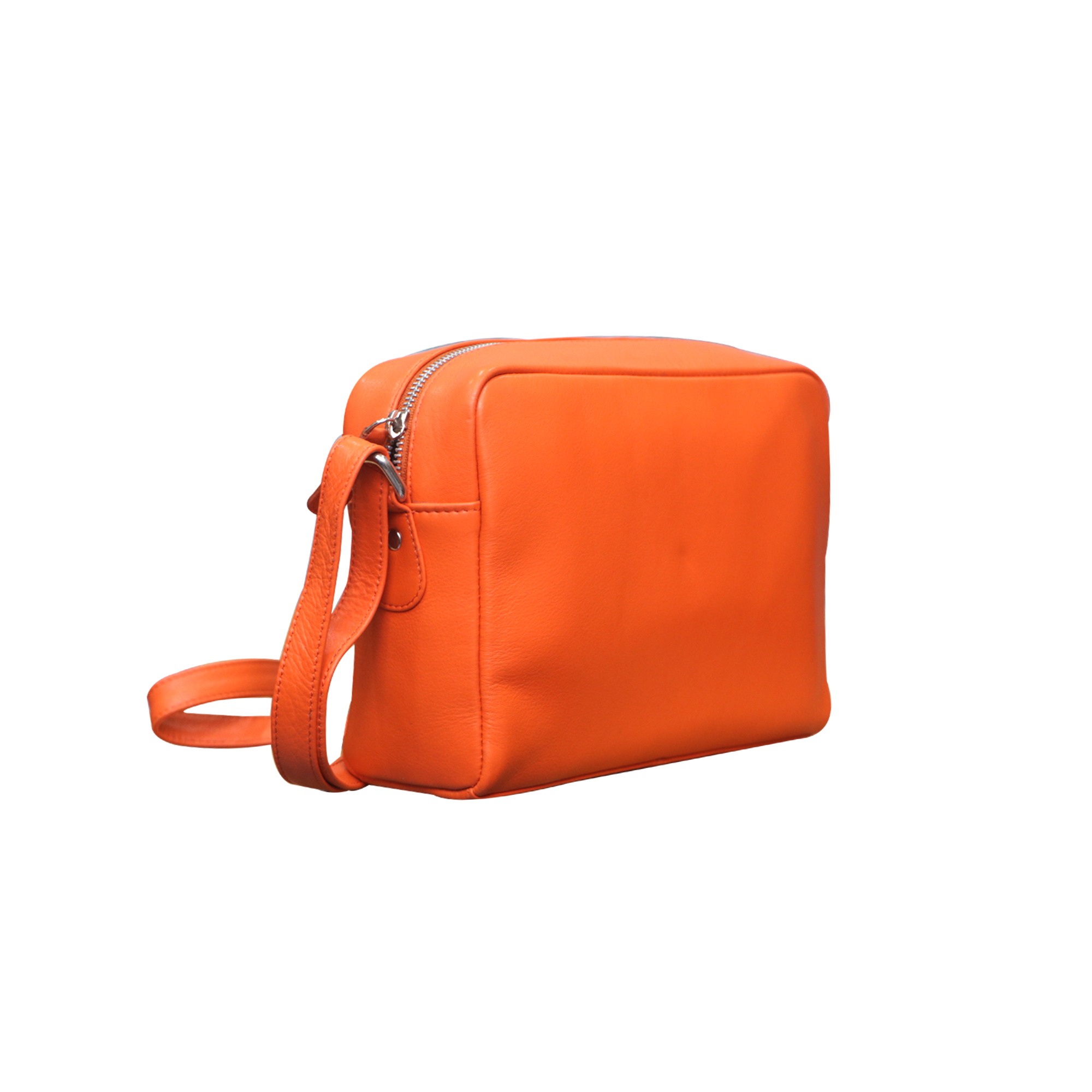 Deep Brown Leather Clutch Bag